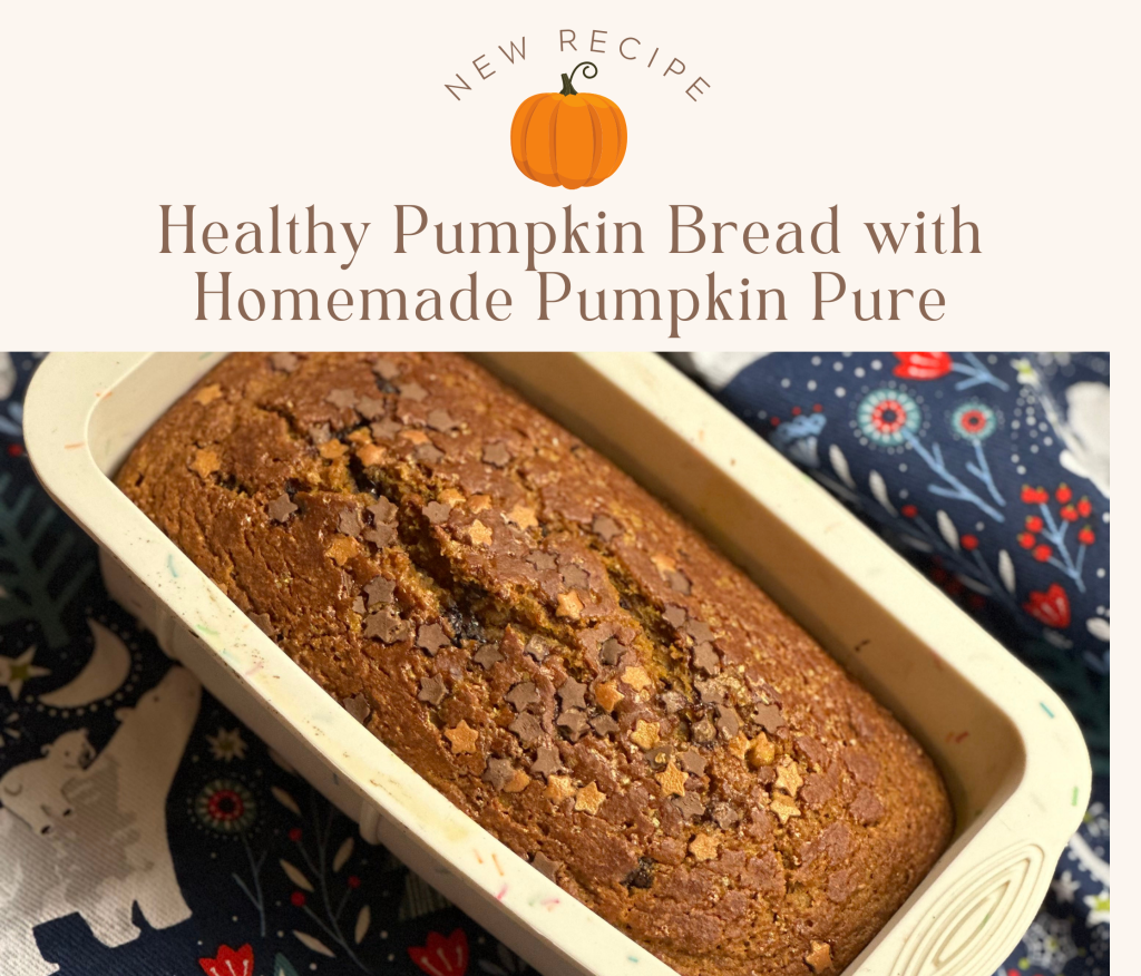 Healthy Pumpkin Bread with Homemade Pumpkin Puree